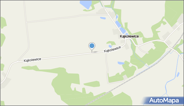 Kąkolewice gmina Węgorzyno, Kąkolewice, mapa Kąkolewice gmina Węgorzyno