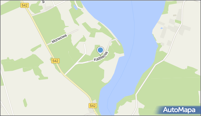Kalbornia, Kalbornia, mapa Kalbornia