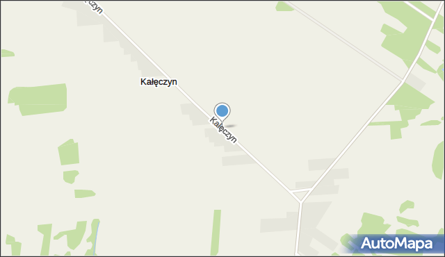 Kałęczyn gmina Nur, Kałęczyn, mapa Kałęczyn gmina Nur