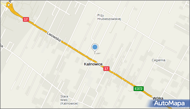Kalinowice gmina Zamość, Kalinowice, mapa Kalinowice gmina Zamość