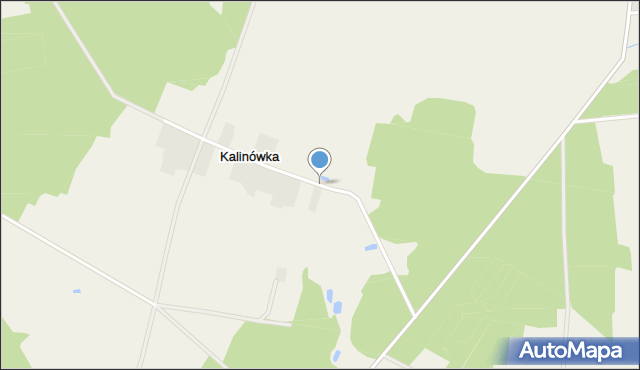 Kalinówka gmina Wyszki, Kalinówka, mapa Kalinówka gmina Wyszki