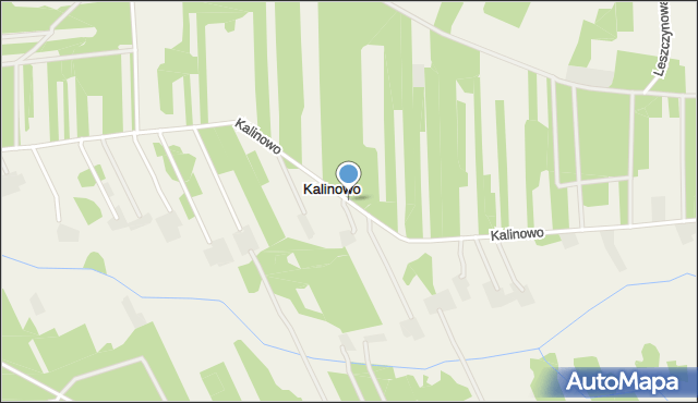 Kalinowo gmina Długosiodło, Kalinowo, mapa Kalinowo gmina Długosiodło