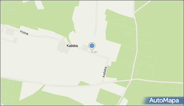 Kaliska gmina Czersk, Kaliska, mapa Kaliska gmina Czersk