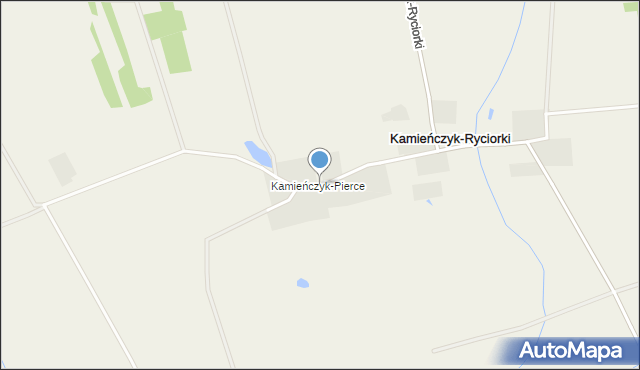 Kamieńczyk-Ryciorki, Kamieńczyk-Pierce, mapa Kamieńczyk-Ryciorki