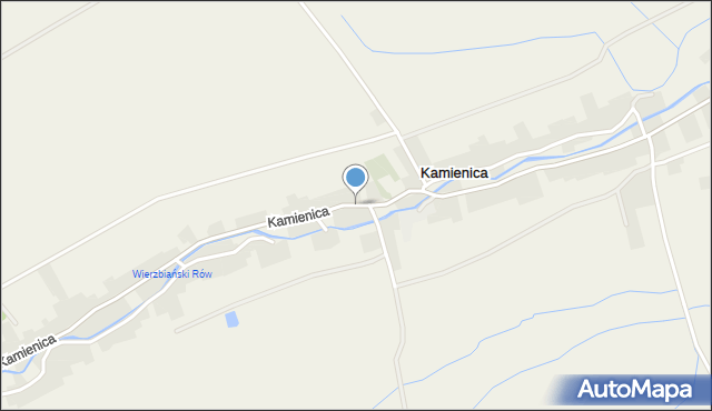 Kamienica gmina Paczków, Kamienica, mapa Kamienica gmina Paczków