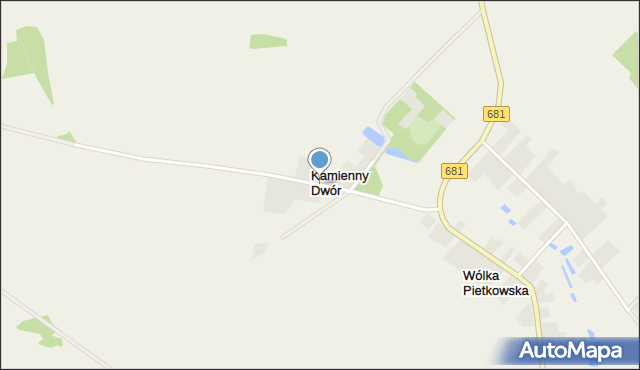 Kamienny Dwór, Kamienny Dwór, mapa Kamienny Dwór