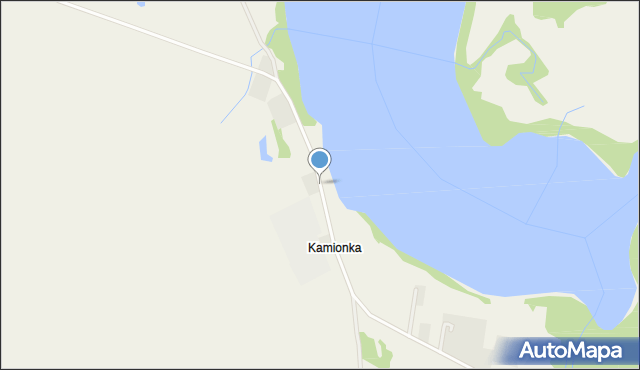 Kamionka gmina Iława, Kamionka, mapa Kamionka gmina Iława