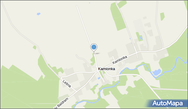 Kamionka gmina Kwidzyn, Kamionka, mapa Kamionka gmina Kwidzyn