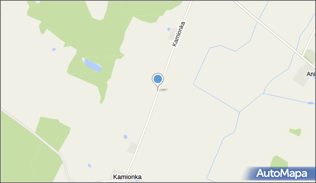 Kamionka gmina Morąg, Kamionka, mapa Kamionka gmina Morąg