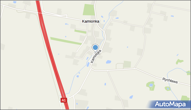 Kamionka gmina Smętowo Graniczne, Kamionka, mapa Kamionka gmina Smętowo Graniczne