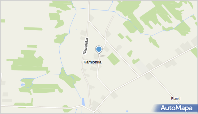 Kamionka gmina Stoczek Łukowski, Kamionka, mapa Kamionka gmina Stoczek Łukowski