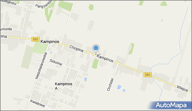 Kampinos, Kampinos, mapa Kampinos