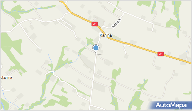 Kanina, Kanina, mapa Kanina