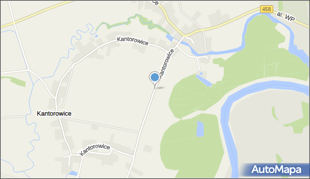 Kantorowice gmina Lewin Brzeski, Kantorowice, mapa Kantorowice gmina Lewin Brzeski