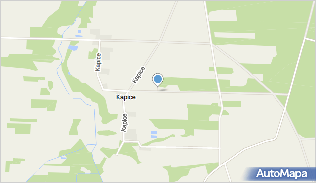 Kapice gmina Stoczek Łukowski, Kapice, mapa Kapice gmina Stoczek Łukowski
