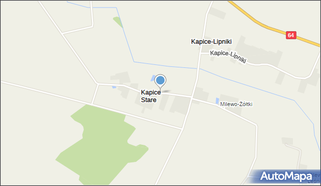 Kapice Stare, Kapice Stare, mapa Kapice Stare