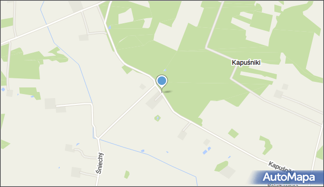 Kapuśniki, Kapuśniki, mapa Kapuśniki