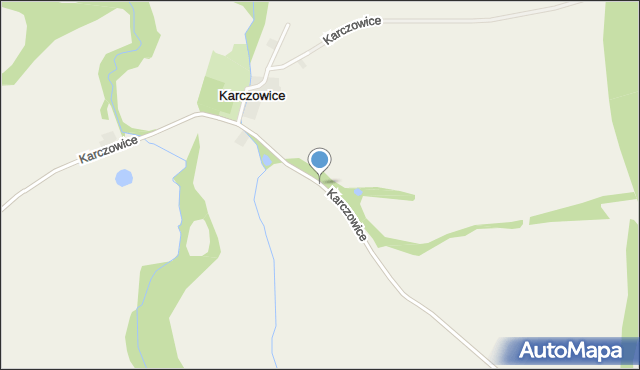 Karczowice gmina Ciepłowody, Karczowice, mapa Karczowice gmina Ciepłowody