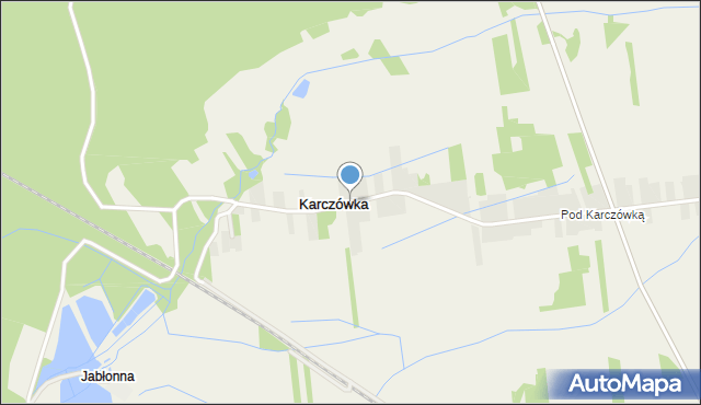 Karczówka gmina Rusinów, Karczówka, mapa Karczówka gmina Rusinów