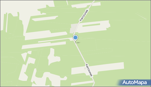 Karczunek gmina Sobienie-Jeziory, Karczunek, mapa Karczunek gmina Sobienie-Jeziory