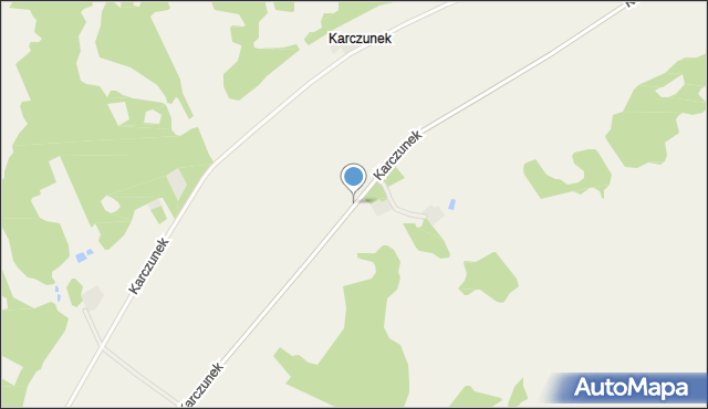 Karczunek gmina Wierzbica, Karczunek, mapa Karczunek gmina Wierzbica