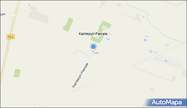 Karniszyn, Karniszyn-Parcele, mapa Karniszyn