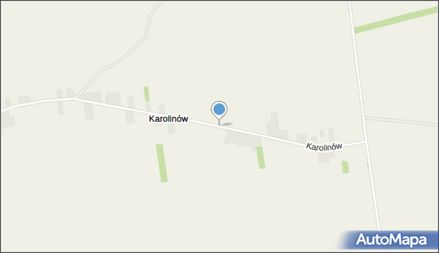 Karolinów gmina Żelechlinek, Karolinów, mapa Karolinów gmina Żelechlinek