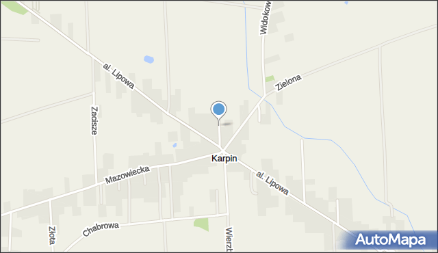 Karpin gmina Dąbrówka, Karpin, mapa Karpin gmina Dąbrówka