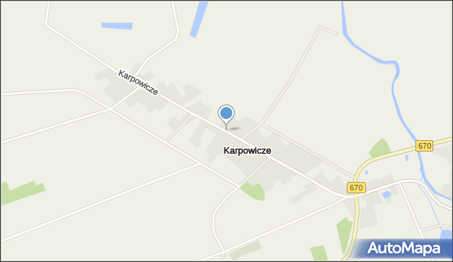 Karpowicze, Karpowicze, mapa Karpowicze