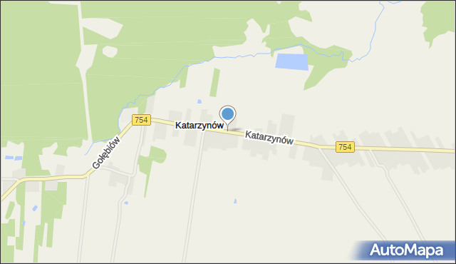 Katarzynów gmina Lipsko, Katarzynów, mapa Katarzynów gmina Lipsko