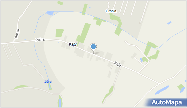 Kąty gmina Osiek, Kąty, mapa Kąty gmina Osiek