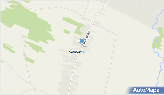 Kawęczyn gmina Szczebrzeszyn, Kawęczyn, mapa Kawęczyn gmina Szczebrzeszyn