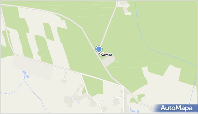 Kawno gmina Bierzwnik, Kawno, mapa Kawno gmina Bierzwnik
