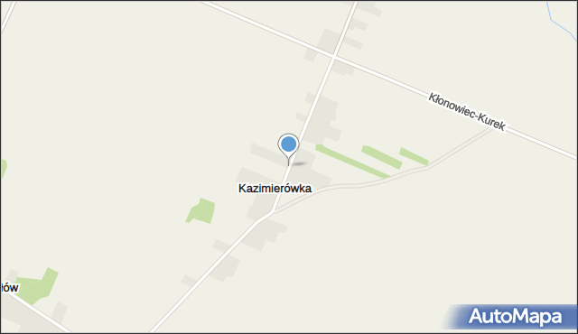 Kazimierówka gmina Skaryszew, Kazimierówka, mapa Kazimierówka gmina Skaryszew