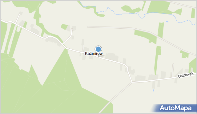 Kaźmirów, Kaźmirów, mapa Kaźmirów