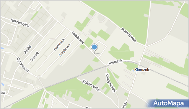 Kierszek, Kabacka, mapa Kierszek