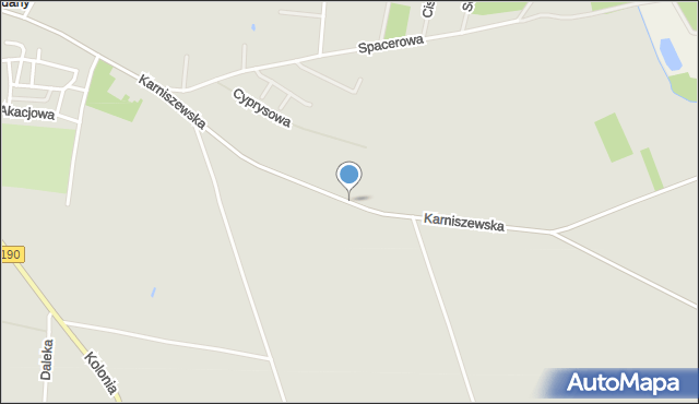 Kłecko, Karniszewska, mapa Kłecko