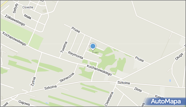 Kłobuck, Kasprowicza Jana, mapa Kłobuck