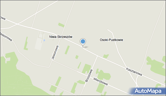 Kłobuck, Kasztanowa, mapa Kłobuck