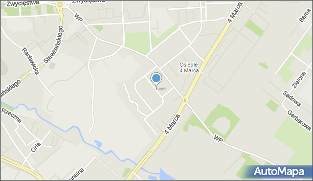 Koszalin, Kasprowicza Jana, mapa Koszalina