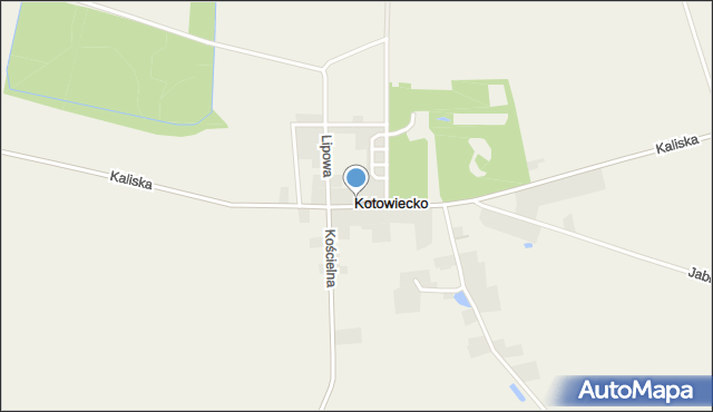 Kotowiecko, Kaliska, mapa Kotowiecko