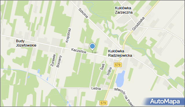 Kuklówka Radziejowicka, Kaczeńce, mapa Kuklówka Radziejowicka