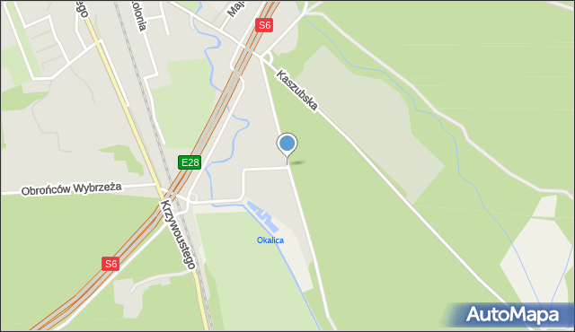 Lębork, Kartuska, mapa Lębork