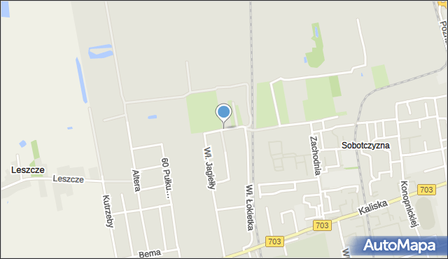 Łęczyca, Kazimierza III Wielkiego, mapa Łęczyca