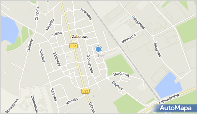 Leszno, Kalinowa, mapa Leszno