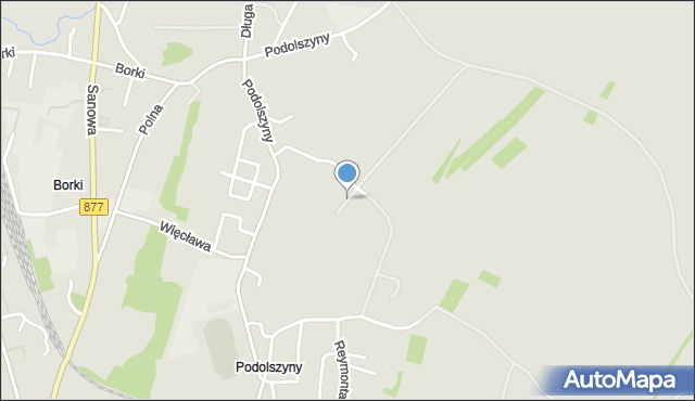 Leżajsk, Kasztanowa, mapa Leżajsk