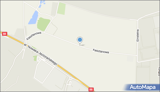 Ligota Łabędzka, Kasztanowa, mapa Ligota Łabędzka