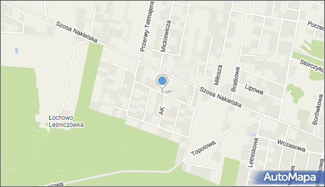 Łochowo, Kaczmarka Ignacego, mapa Łochowo