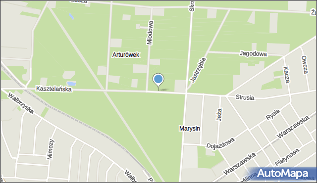 Łódź, Kasztelańska, mapa Łodzi