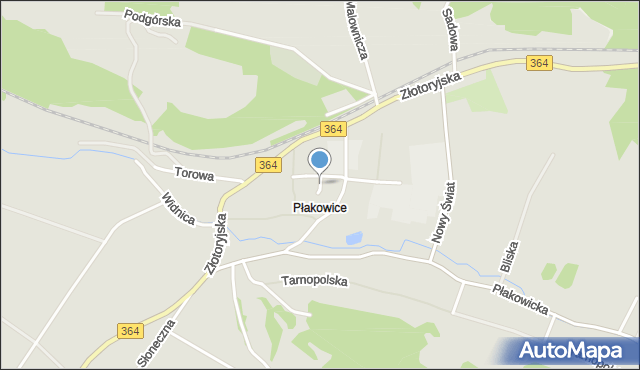 Lwówek Śląski, Kasztanowa, mapa Lwówek Śląski